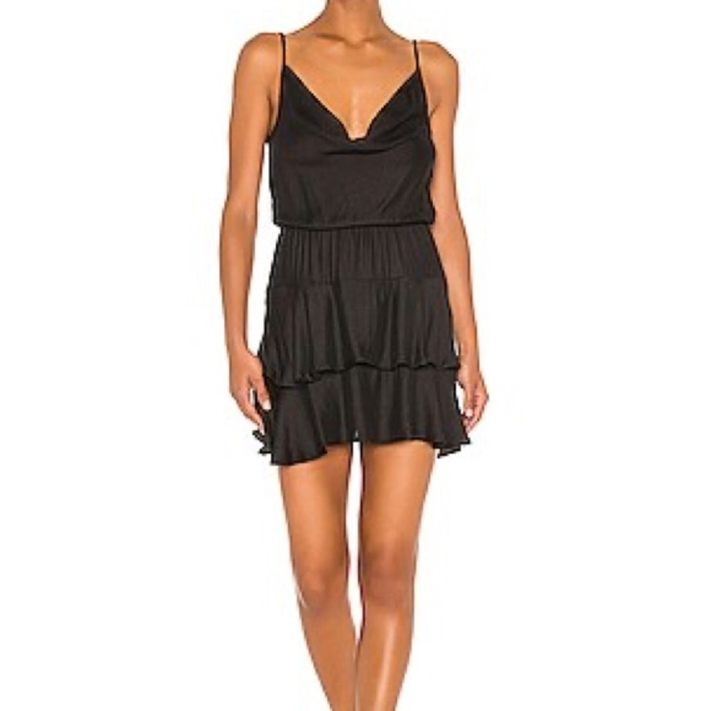 Eesome Black Ruffled Mini Dress - Picture 4 of 9